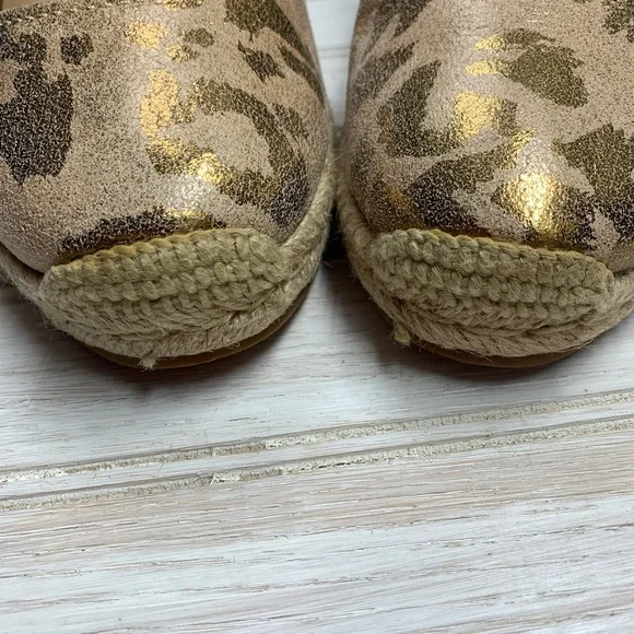 Naturalizer “Pearl” Leopard Print Slingback Espadrille Wedges Sz 8 - Picture 6 of 9